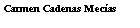 Cuadro de texto: Carmen Cadenas Mecas
