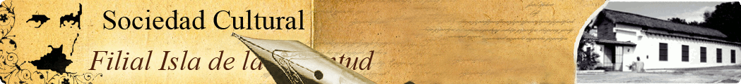 Baner de la Sociedad Cultural José Martí Filial Isla de la Juventud